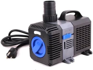 1375 GPH Pond Pump Adjustable Submersible Inline Fountain Waterfall Pond Filter