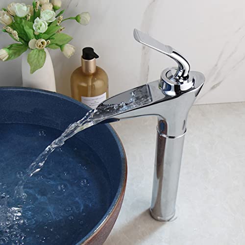 Robinet de salle de bain monotrou pour vasque à poser moderne