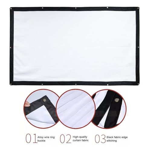 Pantalla portátil plegable para proyector 150 pulg 16:9 miniatura 2