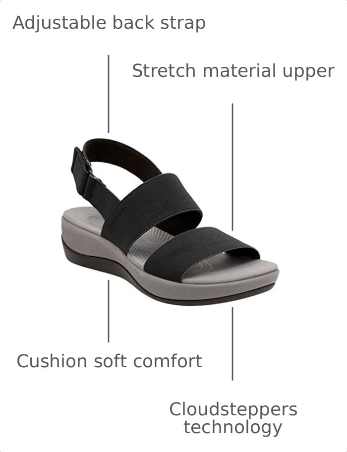 Image of Clarks Women's Arla Jacory Wedge Sandal