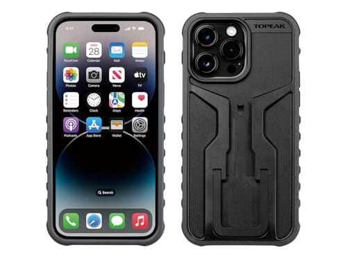 Topeak Étui Ride pour iPhone 14 Pro Max - Coque de protection vélo noire en taille unique