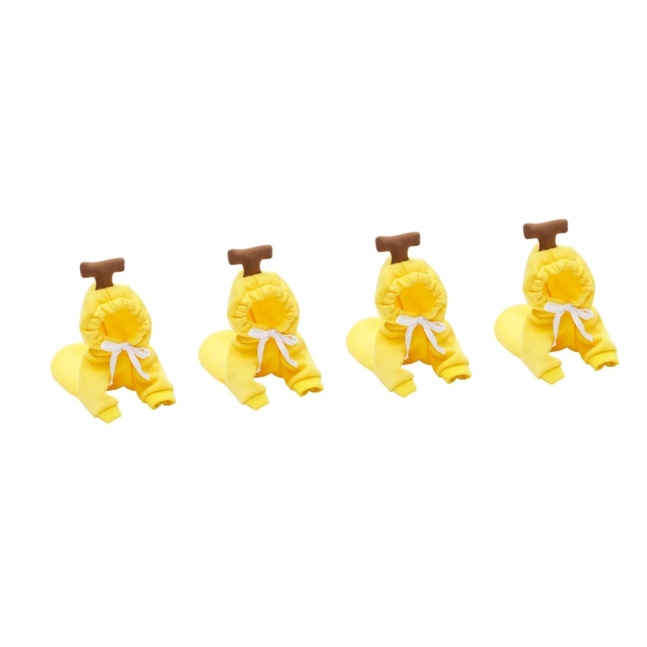 Costume automnal pour chiens Beavorty : ensemble banane 4 pièces pour petit chien