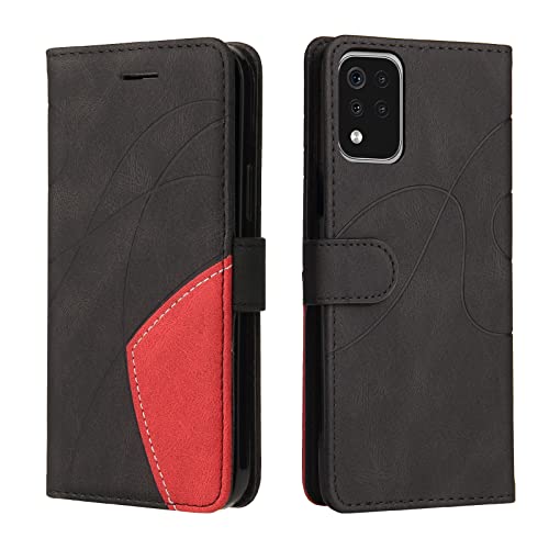 Fatcatparadise Cover per LG K42 / K52, Flip Caso in PU Pelle Case Cover Libro Portafoglio Protettiva Custodia con TPU Sottile Antiurto,[Kickstand][Slot per Schede][Chiusura Magnetica] (Nero)
