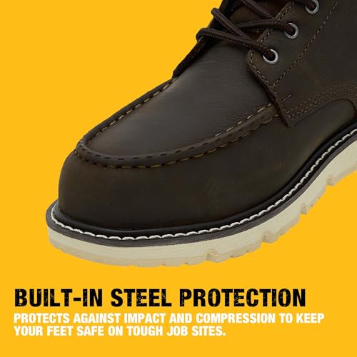 DEWALT Forge Moc Toe, FLEX Outsole, Leather, Steel Toe, Safety Work Boots For Men4