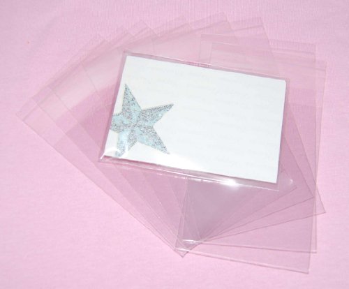 celloexpress Florist Care Card/ATC - 65mm x 90mm + 30mm Flap - Cellophane Display Bags Self Seal 40 Micron - Tiny Cello - Pack of 250 - Image 4
