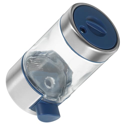 VINTORKY Botella De Sal De Acero Inoxidable Dosificador Presionable Contenedor De Condimentos Para Cocina y Uso Exterior