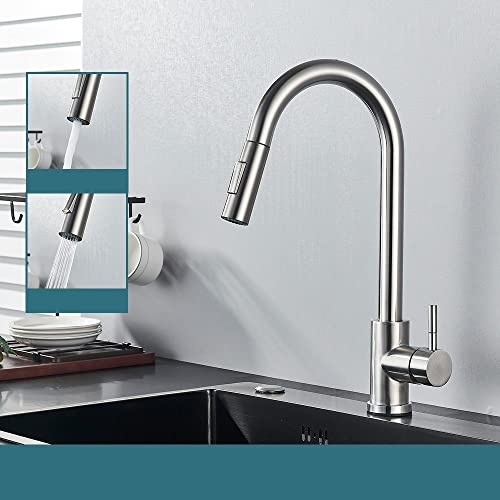 Mitigeur extractible noir avec double fonction pour évier de cuisine