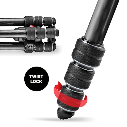 Manfrotto MKBFRTC4GT-BH Befree Advanced GT Camera Tripod Kit, Travel Tripod with Ball Head, Portable & Compact, Professional Carbon Camera Tripod for DSLR, Reflex, Mirrorless, Photography Accessories by Manfrotto - Image 6