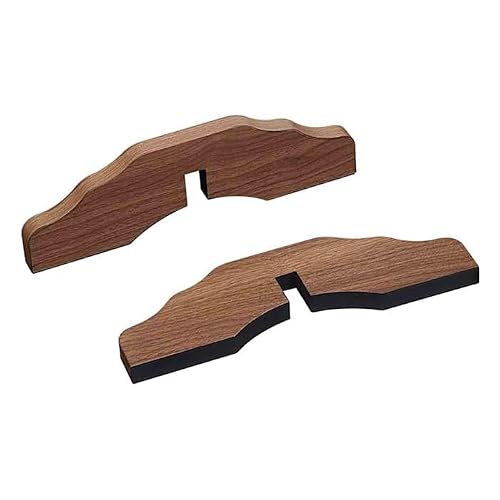 unipaws Support Feet for Extra Wide 6 Panel Pet Gate, Dog Gate, Set of 2, Design for 0.71 inches Thickness Panel (Walnut)