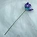 Lily Garden Artificial Flowers Purple Turquoise Orchid Stem Real Touch Flowers Set of 12 Stems