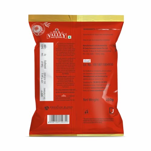 Image of Tea Valley Royal - 250gm x 3| CTC Tea | Premium Blend of Assam and Dooars Tea | Unique Blend Crafted for Chai Lovers| Strong, Malty, Aromatic and Rich Taste