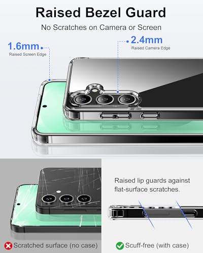Image of HOOMIL Case for Samsung Galaxy S25 Plus, Anti-Yellowing, Clear