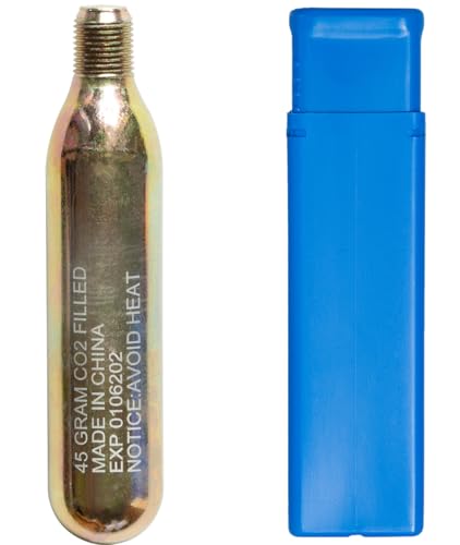 45g (60cc) Equestrian Motorcycle Safety Air Bag Inflatable Vest CO2 Kit Cartridge Cylinder 5/8-inch Thread Compatible with Hit-Air Helite