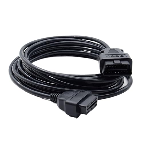 16Pin OBD2 Extension Cable 5m/10m ELM327 ODB2 16 Pin ELM327 OBD II Extensions Cables Connector Interface Adapter(5M OBD2 Cable)