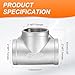 HARFINGTON Tee Pipe Fitting (2