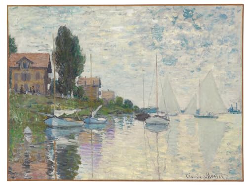 Toile Au Petit Gennevilliers Claude Monet affiche d'art reproduction haute définition 60x90
