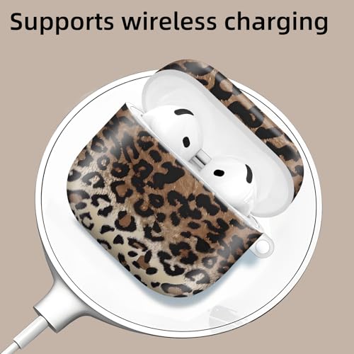 Coque AirPods 4 evite les casses grace a l'etui antichoc leopard
