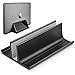 Produktbild HONKID Vertikaler Laptop Ständer, Verstellbarer Vertikalen Laptopständer Platzsparender StänderTischständer, Kompatibel iPad Pro/MacBook Air/Pro/Surface Pro und anderes Laptop Notizbuch,Schwarz
