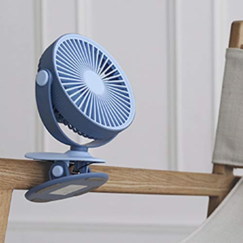 Ventilador de mesa USB Uonlytech, mini ventilador de clipe de mesa recarregável, ventilador pessoal