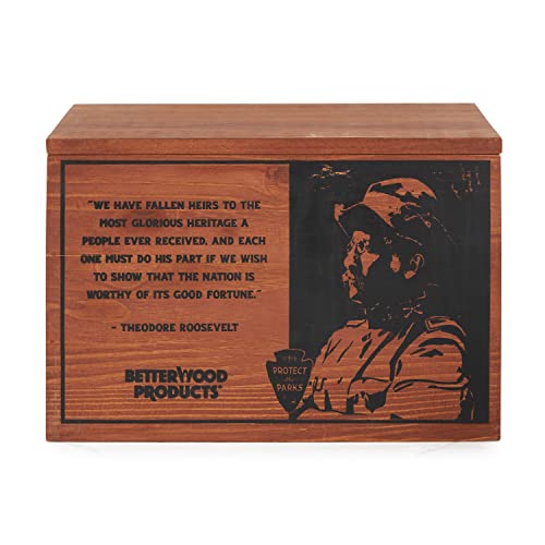 Better Wood Products Limited Edition Protect the Parks Series All Natural Fatwood Fire Starter Sticks, 13 Pound Wooden Crate, Yellowstone - Thumbnail 7