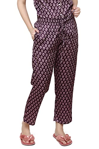 Image of Evolove Women's Polyester Half Sleeves Collared Night Suit Set /Top Pyjama Set Super Soft Comfortable (Nightsuit-Collar-HS-2)