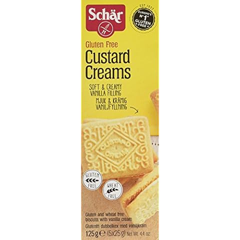 Schar Gluten Free Custard Cream Biscuit 125 g (Pack of 3) Cover