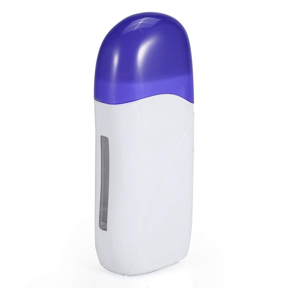 Brrnoo Riscaldatore di cera roll-on, scaldacera rullo depilatore cera roll, macchina per la depilazione del corpo del riscaldatore a rullo depilatorio della cartuccia con cera di bellezza