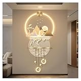 Design symbolique inspiré de la nature : mettant en vedette des éléments tels que des montagnes majestueuses, des rivières qui coulent et des élans, cet art mural lumineux porte une signification symbolique profonde, représentant la prospérité, la paix et l'harmonie. Son design gracieux et son importance culturelle en font la pièce maîtresse parfaite for rehausser le décor de votre maison.