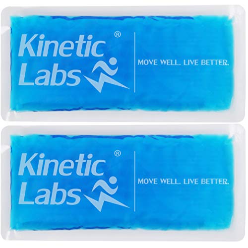 Large Reusable Gel Ice Packs for Injuries by Kinetic Labs (2 Pack) –