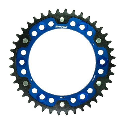 スーパースプロックス(Supersprox) ドリブン スプロケット リア ステルス (STEALTH) アルミ&スチール 40T ブルー RST-1306:40-BLU CBR600RR(国内) 07-16、CBR1000RR 国内 04-07、CBR1