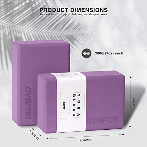image for GYSPOR Yoga Blocks 2 Pack Set 9