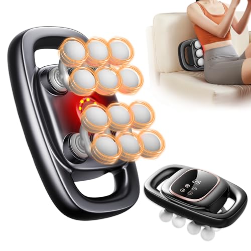 12-Head Massage Gun, 3 Modes, 30 Levels Of Intensity, Electric Deep Tissue Massager, Relieves Muscle Pain All Over The Body, 4k Smart Display, Suitable For Lazy People, The Elderly And Office Workers