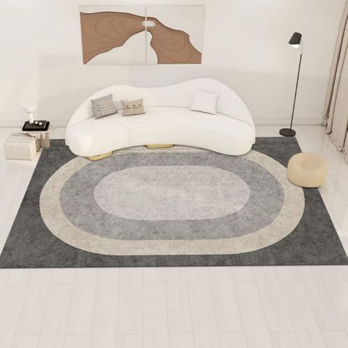 Tapis rectangle antidérapant de salon moderne de style 2 en dimensions 80x120cm