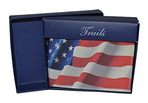 Lb Leatherboss WAVINGUSFLAG Leatherboss Pu Leather Exotic Us Waving American Flag Bifold Wallet thumb #6
