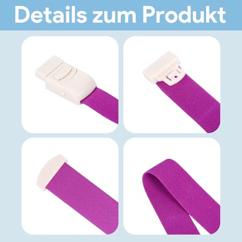 8 Stück Stauschlauch Blutabnahme, Stauschlauch Blutabnahme Set, Venenstauer Stauschläuche, 8 Farben Stauschlauch Personalisiert für Vene Blutabnahme Trauma Erste Hilfe Outdoor