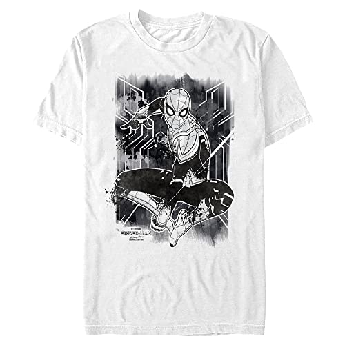 T-shirt Spider-Man Marvel homme 4XL haut manches courtes blanc original