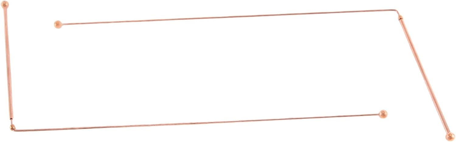 Copper Radiesthesis Rods - 99.9% Pure Copper, 4 Diving Rods, Water Witchcraft Detergent and Energy Detector