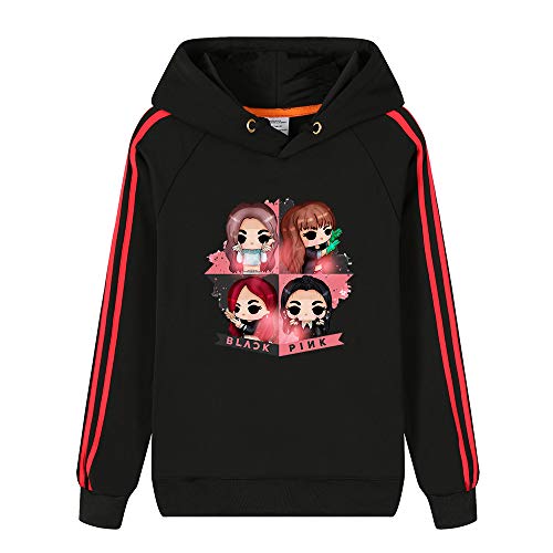 Vhunkjnr Blackpink Pullover Puro algodón Otoño Invierno Classic Pullover for los Hombres Personalizar modelada de impresión de la Manera Pullover (Color : C11, Size : L)