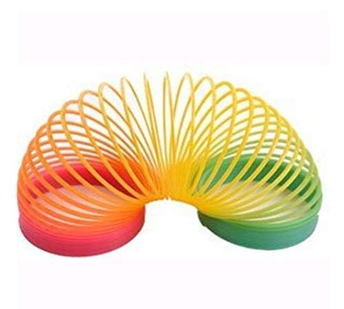 TRICONE Rainbow Spring Fun Activity Stress Relief Toy for Kids Adults of All Age Group, for Birthdays, Compact and Portable Easy to Carry 1 Pc ASD9