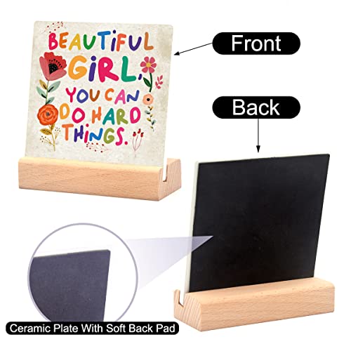 Inspirational-Quotes-Desk-Decor-Gifts-For-Women-Girls-Friends-Motivational-Sign-Ceramic-Plaque-With-Wooden-Stand-Cheer-Up-Gifts-For-Friends-Women-Beautiful-girl