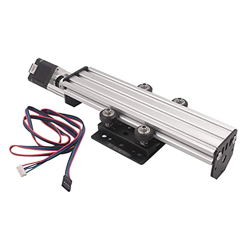 Lysee 3D Printer Parts & Accessories - Assembled 3D Printer Sliding Table Rail Length 250/300/500mm 2060 17 Pitch 2MM T8 Lead Screw Linear Actuator - (Size: 300MM with Motor)