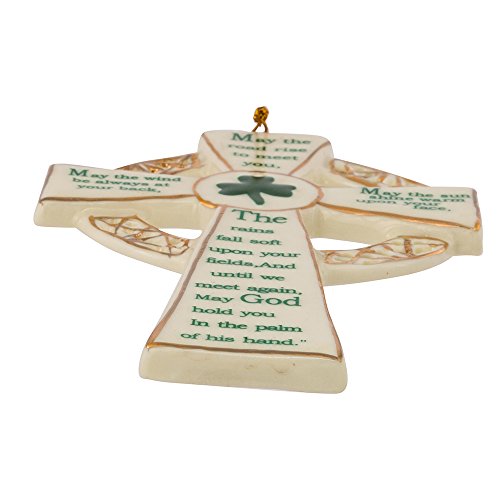 Kurt Adler 5.12-Inch Porcelain Irish Cross Ornament (Yamj4102),Christmas #TOP6