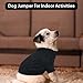 Hjumarayan Hundepullover - Schlicht & Elegant Pullover Hund, Warme Hundepullover Mittelgroße Hunde mit Geschirrloch für Leine, Schöner Hundepulli mit Beinen für Französische Bulldogge (Schwarz L)