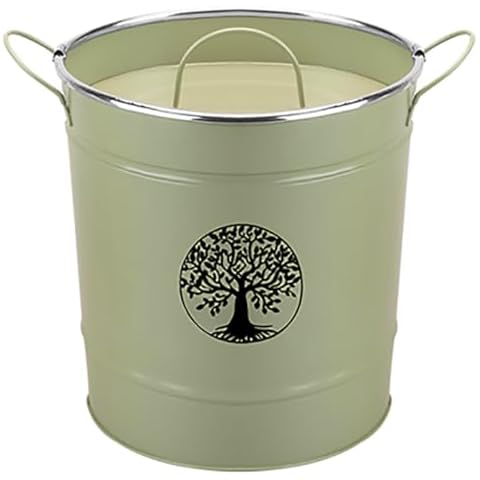 Tree of Life Kitchen Compost Bucket with Lid Cover
