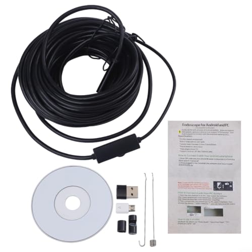 Boroscopio industrial USB de 15m y cámara de 7mm IP66 para inspección de tuberías 3