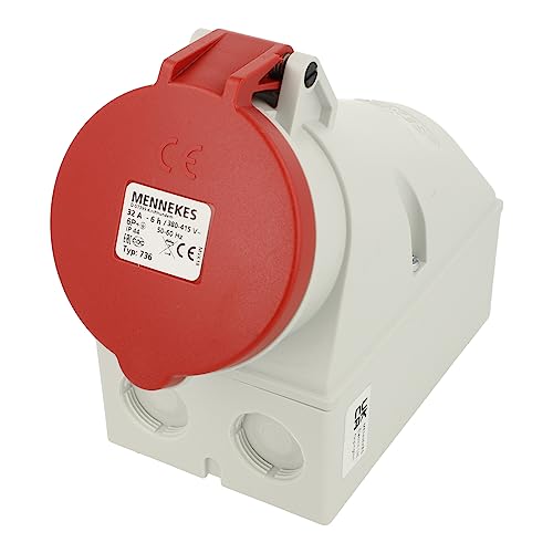 Mennekes Wall mounted recept. 32a7p6h400v ip44