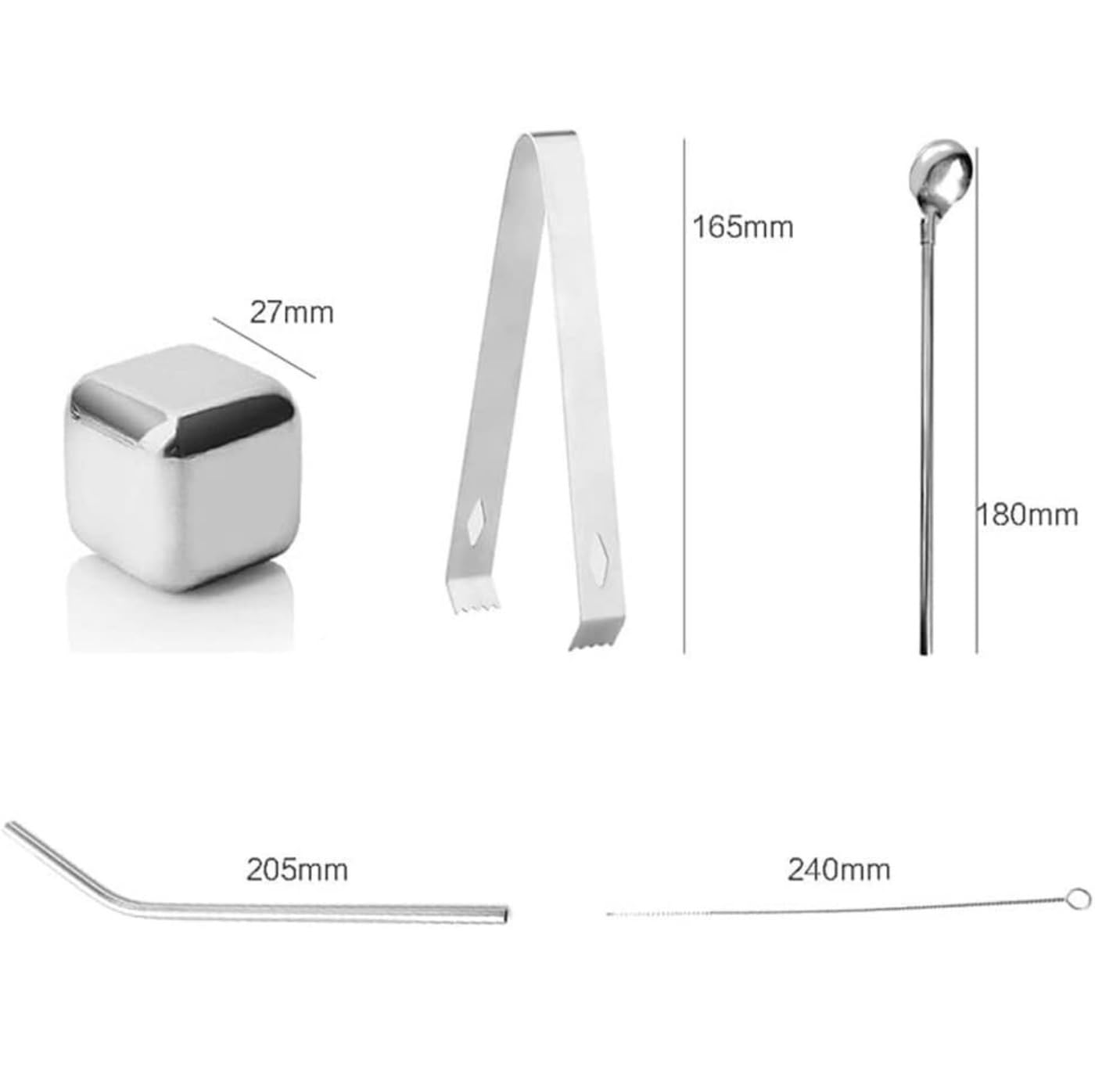 Coctelera Profesional Juego De Mezclador De Cóctel De Acero Inoxidable De 23 Piezas Juego De Bar para El Hogar Juego De Coctelera Juego De Barman Kit Coctelería