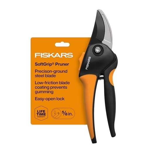 Fiskars 79436997J Softgrip Bypass Pruner, Black/Orange