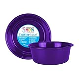 Platinum Pets Heavy Duty Dog/Cat Bowl, 1 Quart, Electric Purple