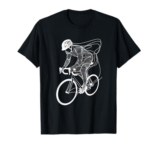 Tipo ciclista Dibujante Amante de las bicicletas Camiseta
